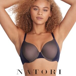 ⚫️⚫️⚫️ NATORI SIDE EFFECT Full Coverage T-Shirt Bra NWT 32DD